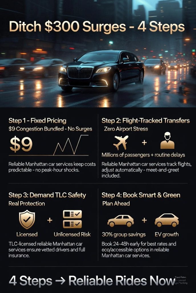 Infographic reliable manhattan car services
