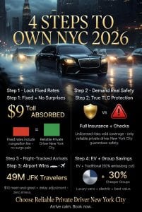 Infographic reliable private driver new york city