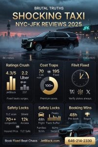 Infographic taxi from nyc to jfk reviews 2025
