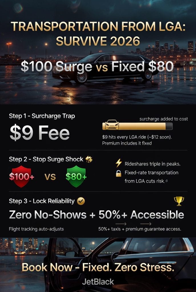 Infographic transportation from lga