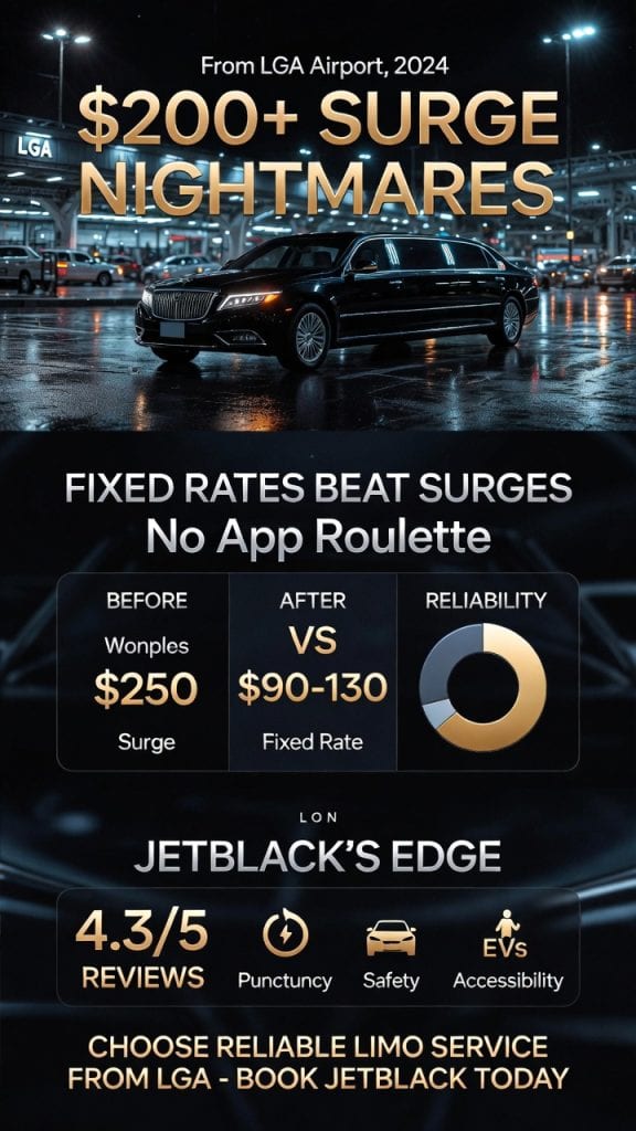 Infographic reliable limo service from lga