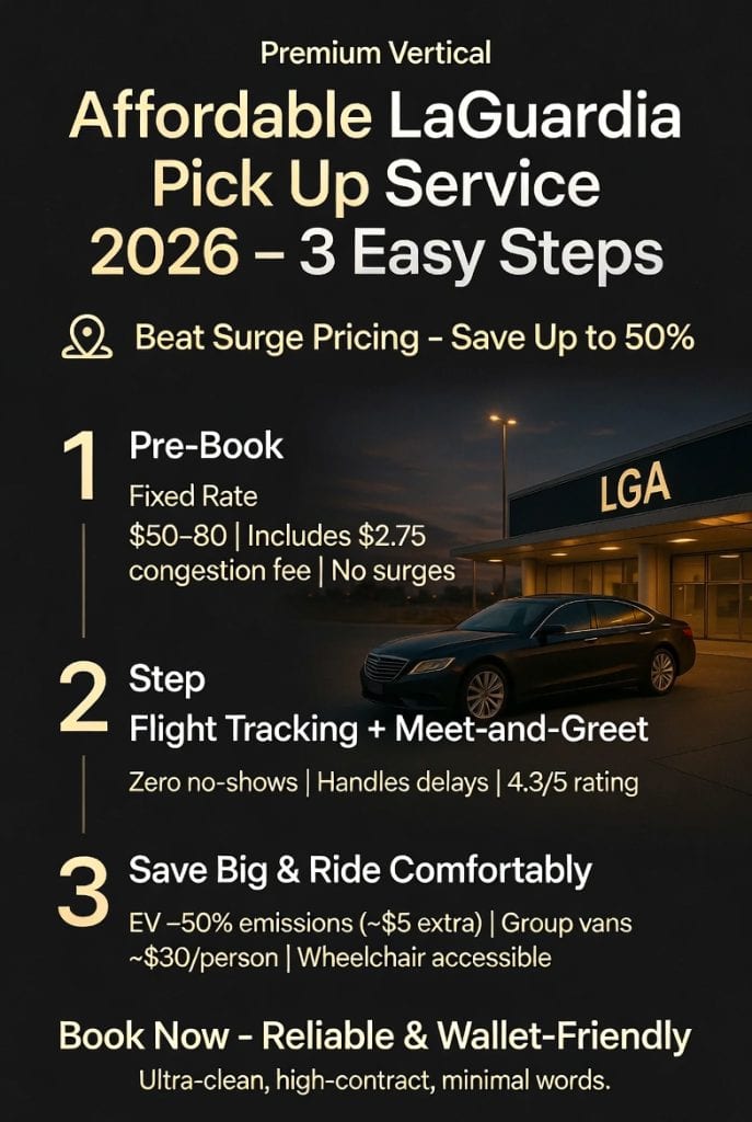 Infographic affordable laguardia pick up service