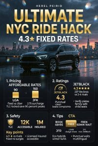Infographic affordable luxury car service nyc