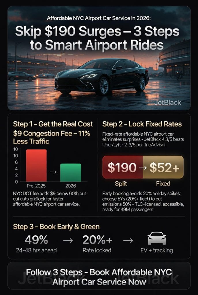 Infographic affordable nyc airport car service