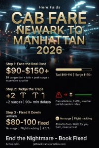Infographic cab fare newark to manhattan