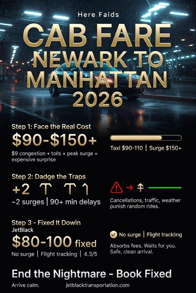 Infographic cab fare newark to manhattan