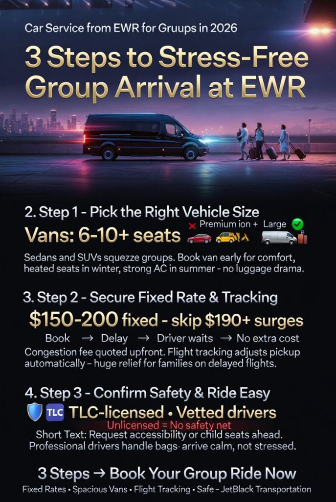 Infographic car service from ewr for groups