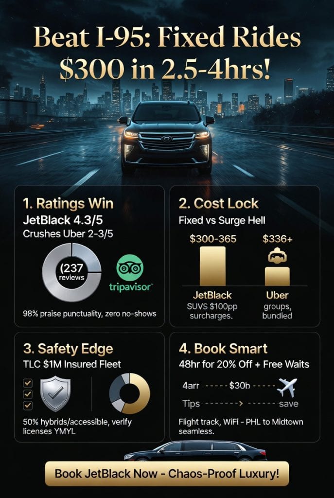Infographic car service philly to nyc