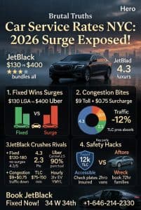 Infographic car service rates nyc
