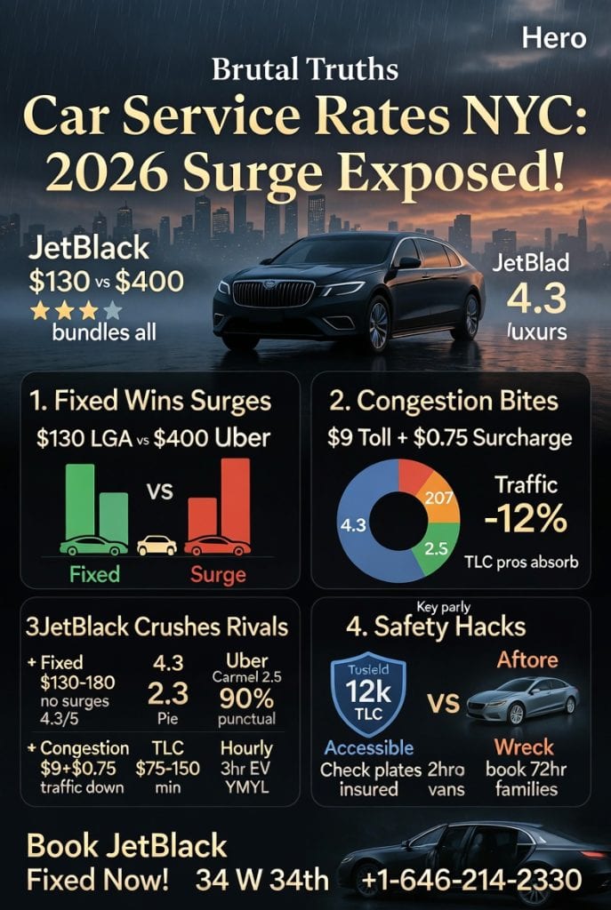 Infographic car service rates nyc