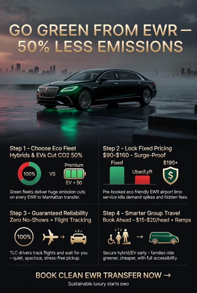 Infographic eco friendly ewr airport limo service