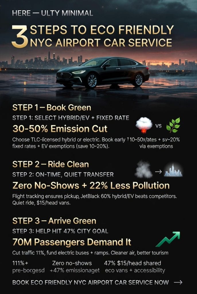 Infographic eco friendly nyc airport car service