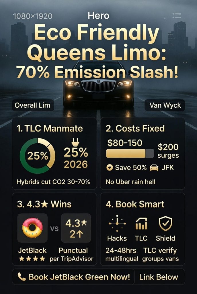 Infographic eco friendly queens limo service