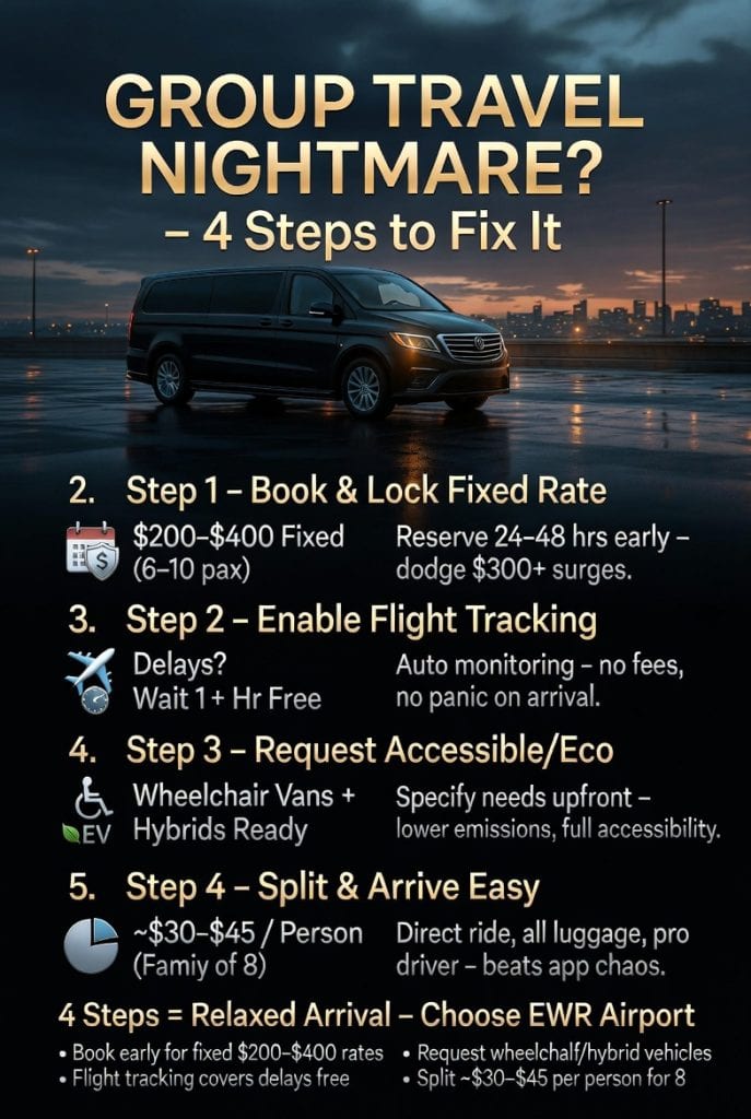 Infographic ewr airport limo service for groups