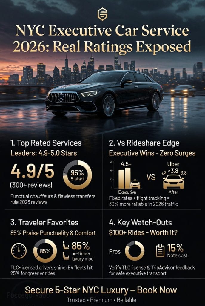 Infographic executive car service nyc reviews 2026