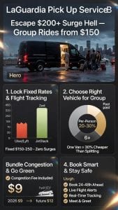 Infographic laguardia pick up service for groups