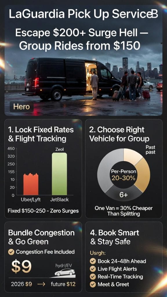 LaGuardia Pick Up Service for Groups in 2026: Ultimate Survival Guide After 20 Years of Pure NYC Madness 3 Infographic laguardia pick up service for groups