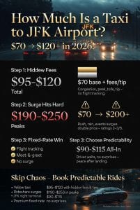 Infographic how much is a taxi to jfk airport