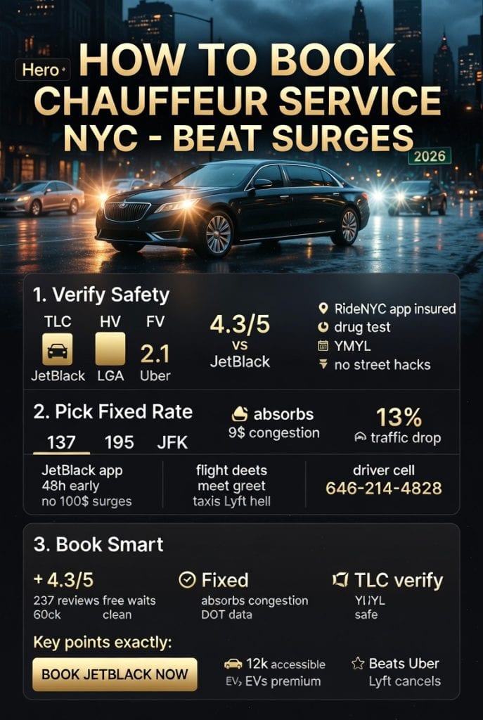 Infographic  how to book a chauffeur service in new york