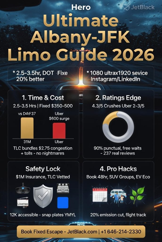 Infographic limo service albany to jfk