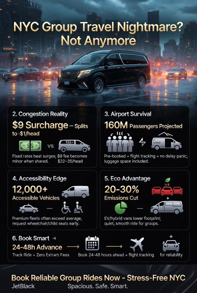 Infographic luxury car service nyc for groups