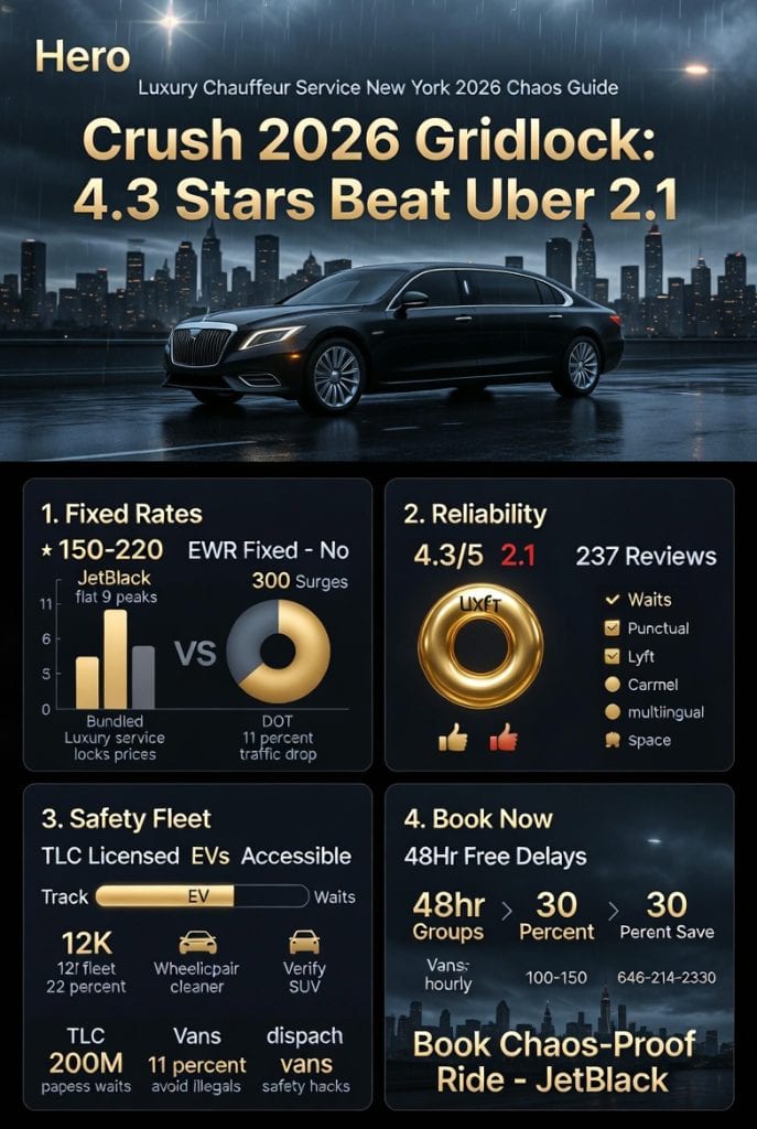 Infographic luxury chauffeur service new york