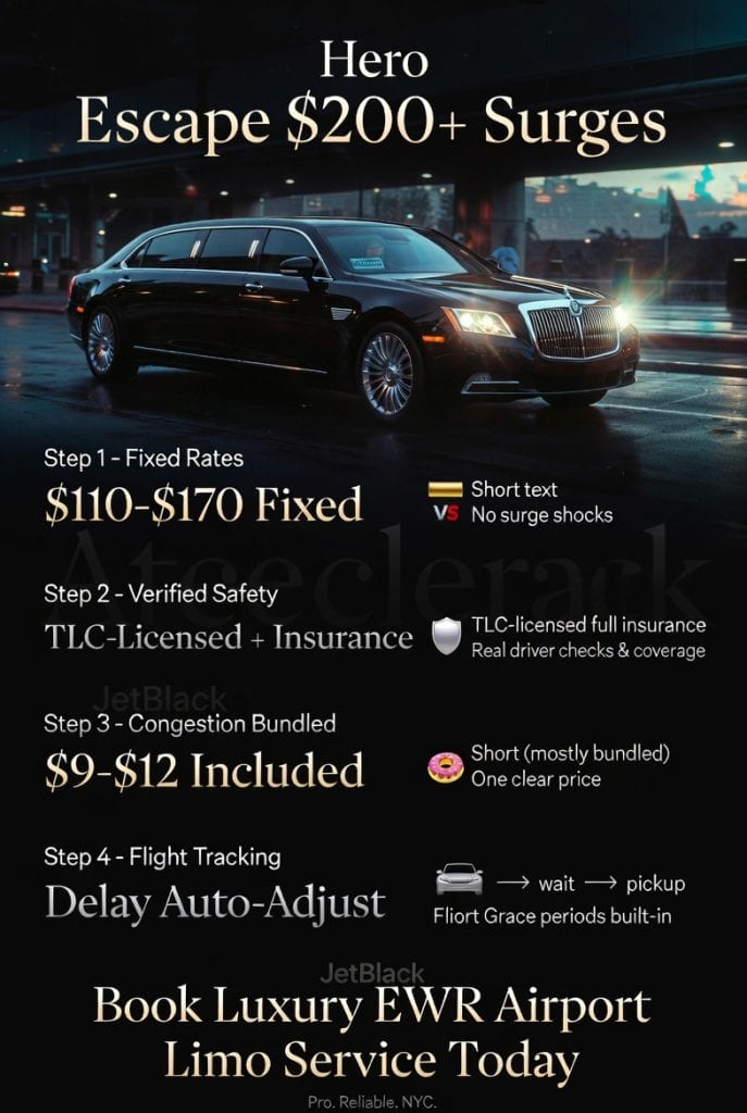 Infographic luxury ewr airport limo service