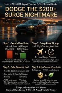 Infographic luxury jfk to lga airport transfer