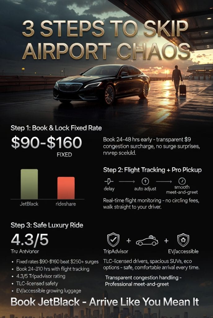 Infographic luxury nyc airport car service