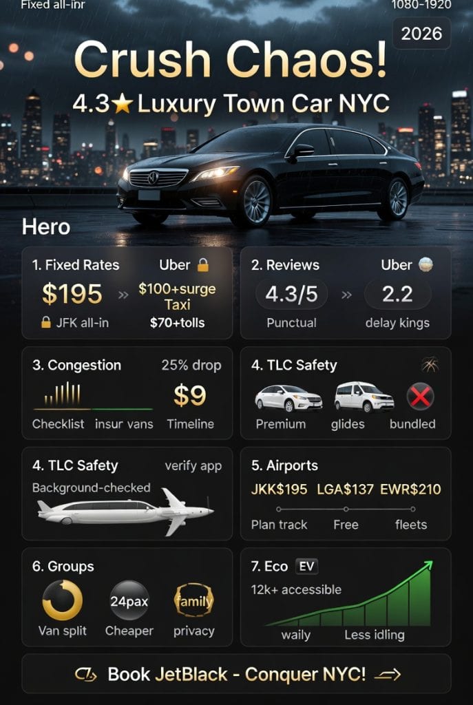 Infographic luxury town car service new york