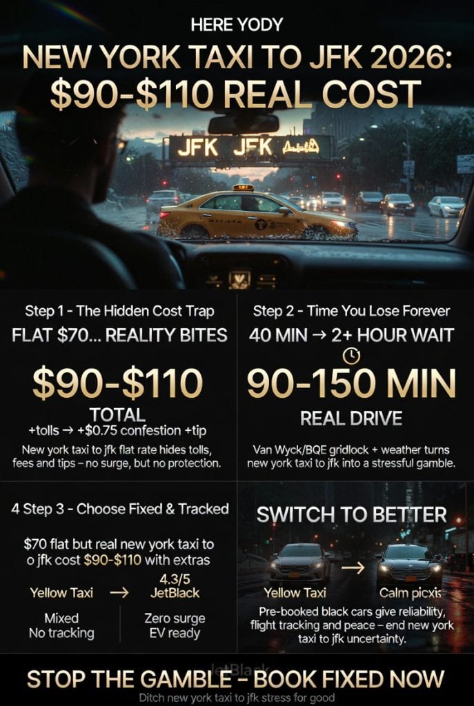 Infographic new york taxi to jfk