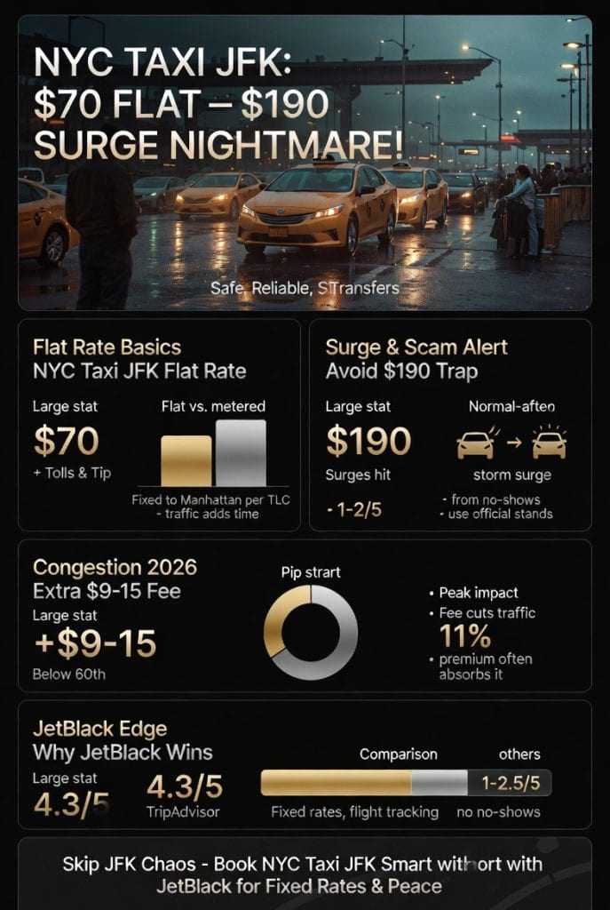 Infographic nyc taxi jfk