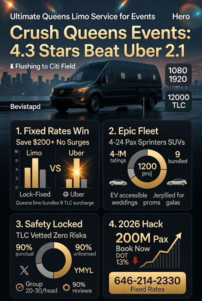 Infographic queens limo service for events
