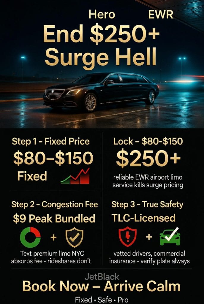 Infographic reliable ewr airport limo service