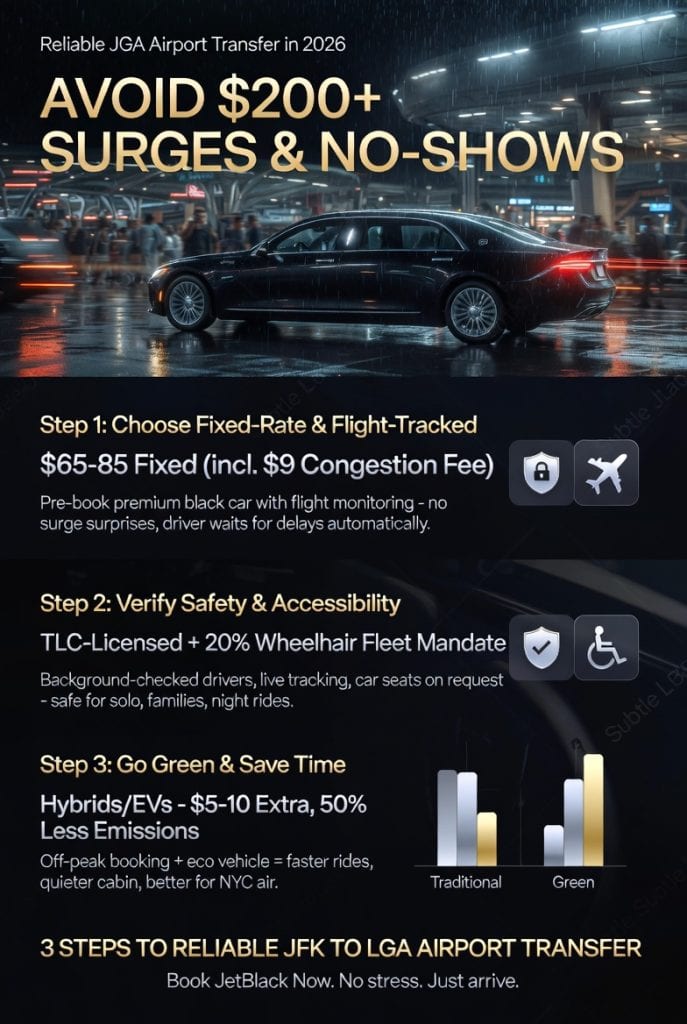 Infographic reliable jfk to lga airport transfer