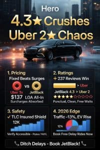 Infographic reliable luxury car service in new york