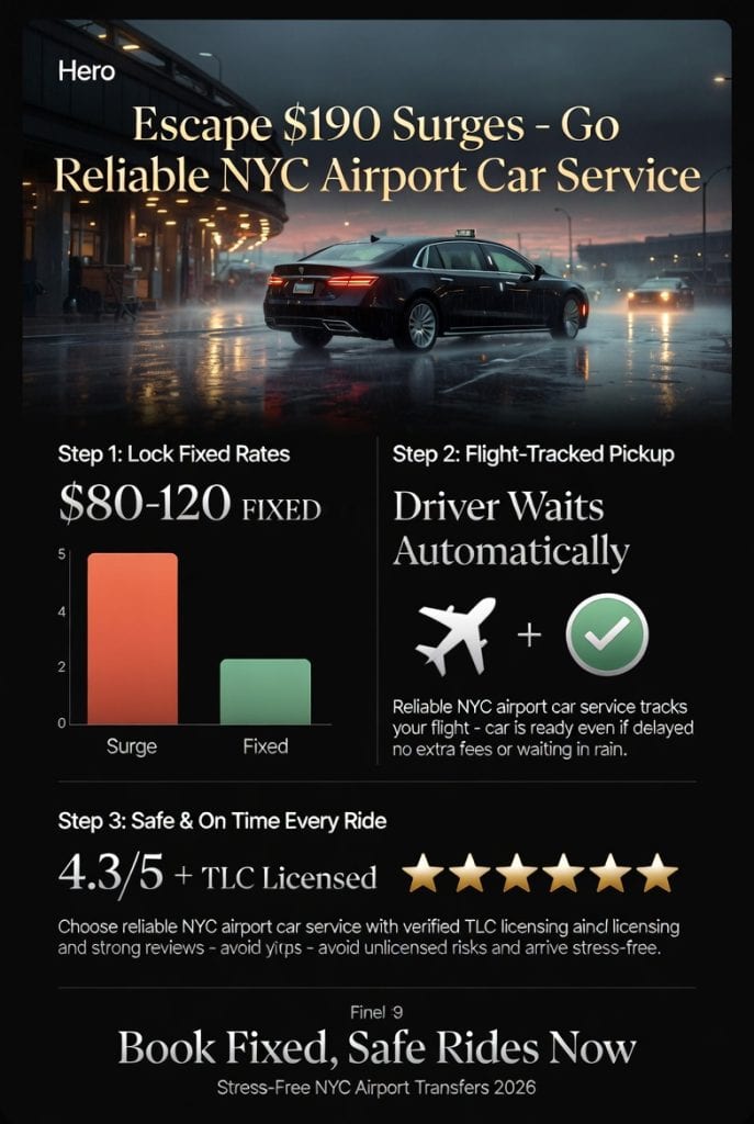 Infographic reliable nyc airport car service