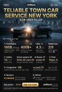 Infographic reliable town car service new york