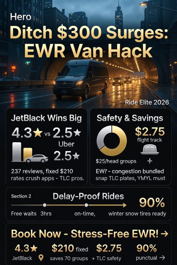 Infographic reliable van service to newark airport