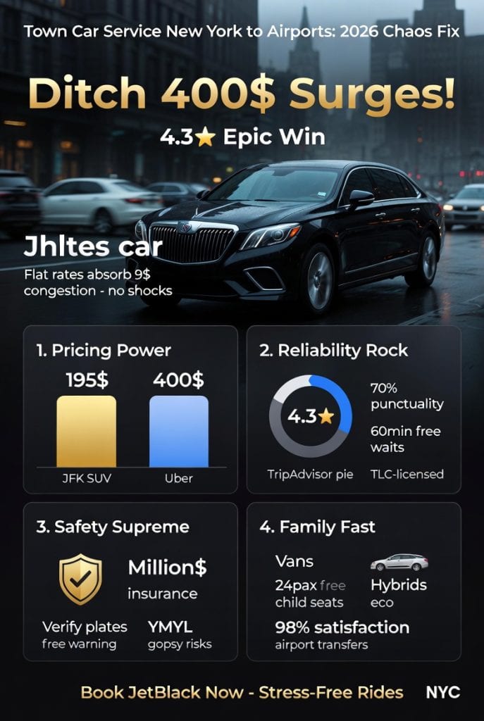 Infographic town car service new york to airports