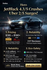 Infographic transportation services to jfk airport