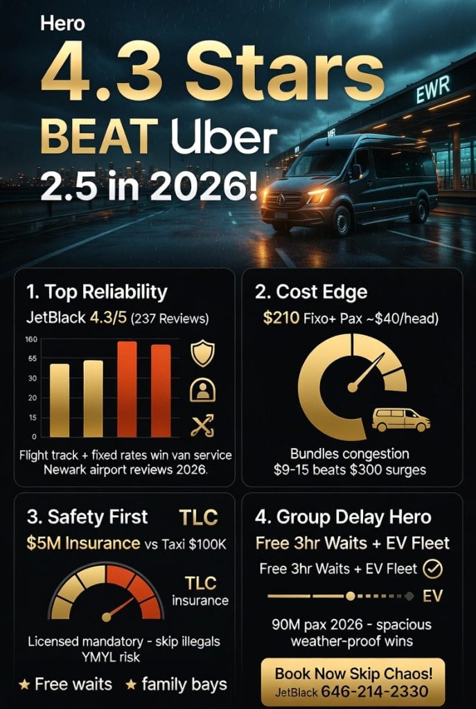Infographic van service to newark airport reviews 2026