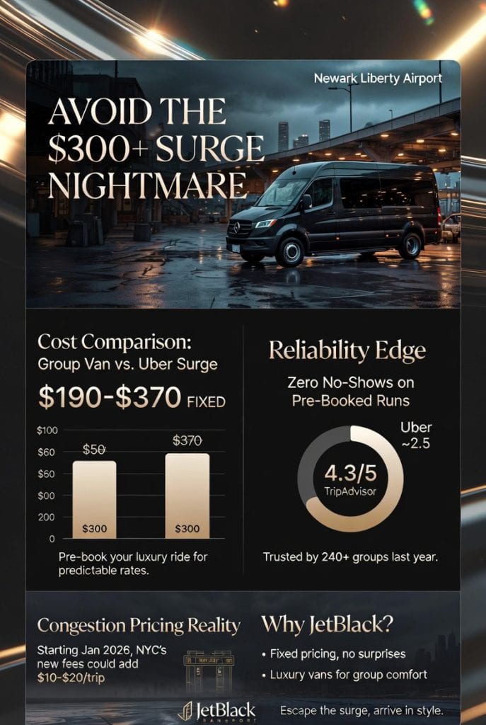 Infographic limo service from newark to manhattan for groups