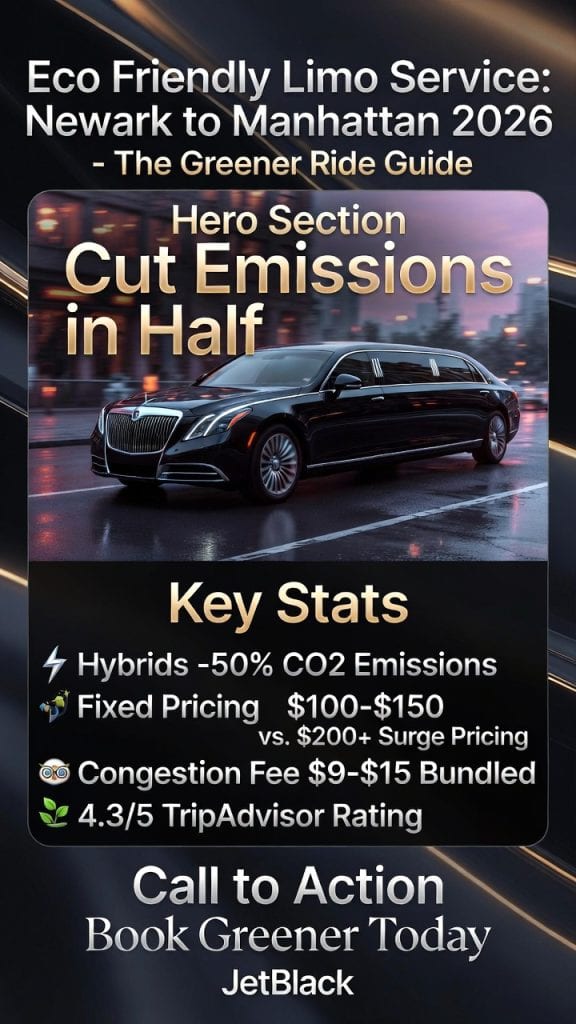 Infographic eco friendly limo service from newark to manhattan