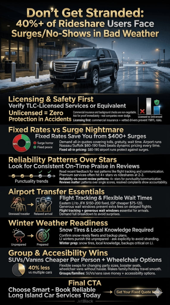 infographic How to choose Long Island car services infographic How to choose Long Island car services