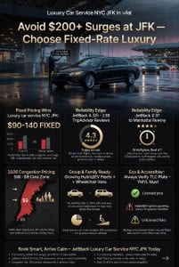 Luxury car service NYC JFK - Infographic 1