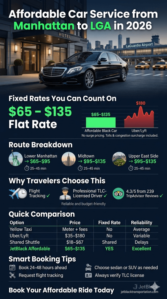 affordable car service from manhattan to lga