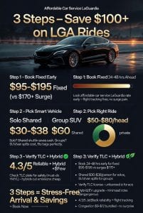 Infographic affordable car service laguardia