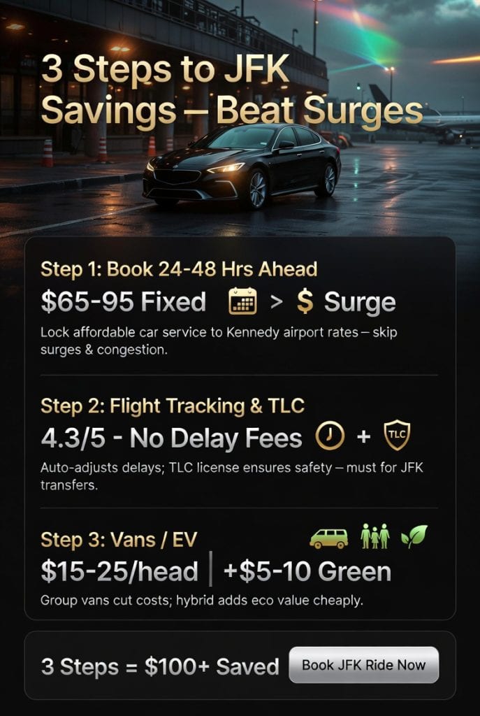 Infographic affordable car service to kennedy airport