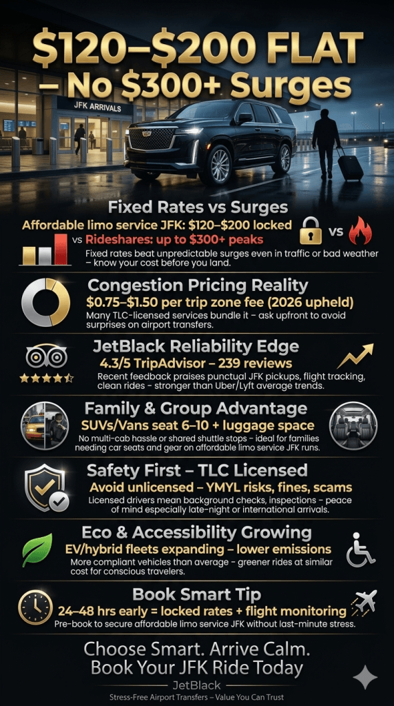 infographic affordable limo service jfk